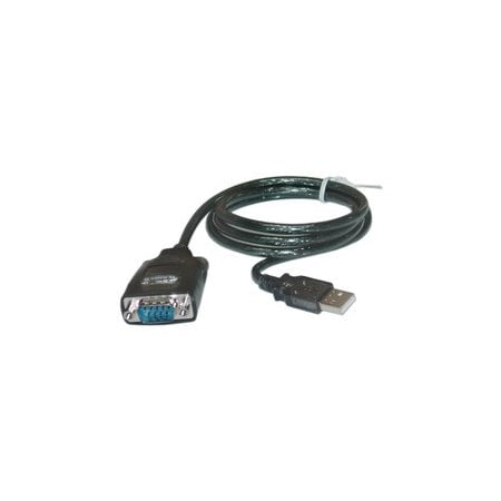Cable Wholesale USB to Serial Adapter Cable, USB Type A Male to DB9 Male, 3 foot 10U1-06103
